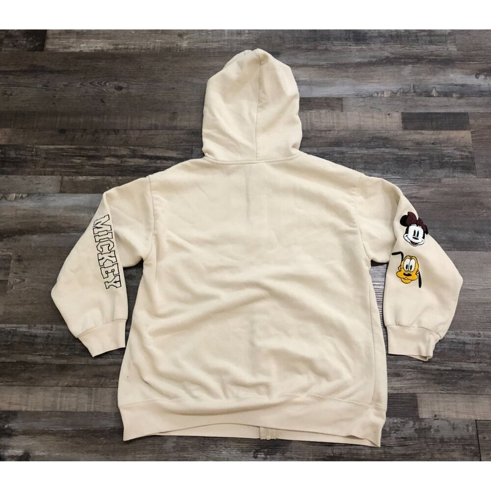 Disney Mickey Mouse Womens 2XL Embroidered Full Zip Sweatshirt Hoodie - Picture 2 of 7
